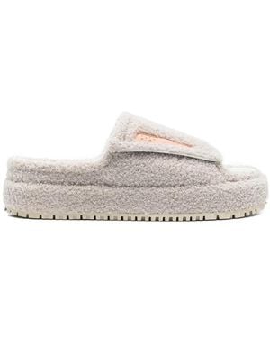 PDF Textured Sandals - White