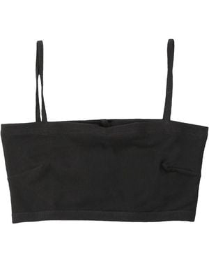 Baserange Square-Neck Crop Top - Black