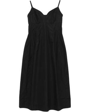 Co. Bustier-Cut Midi Dress - Black