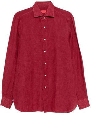 Isaia Buttoned Shirt - Red