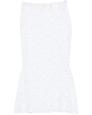 Oséree Midi Skirts - White