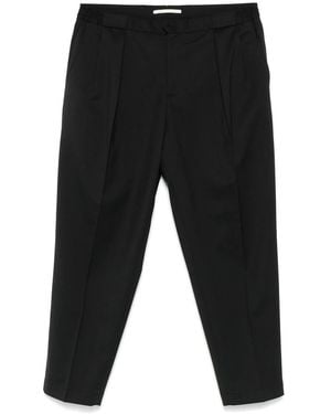 BRIGLIA Pleated-Front Pants - Black