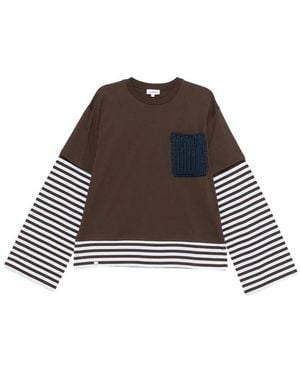 Charles Jeffrey Patch-Pocket T-Shirt - Brown