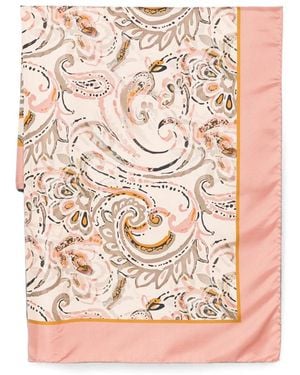 D'Aniello Paisley-Print Scarf - Pink