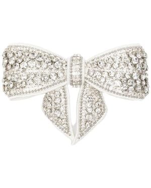 Self-Portrait Bow Hair Clip - White