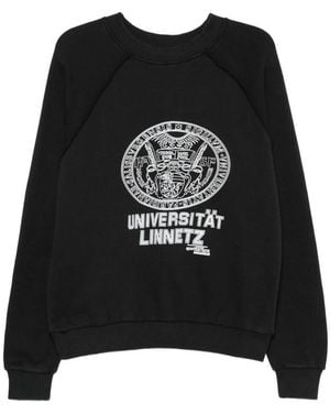 ERL Graphic-Print Sweatshirt - Black