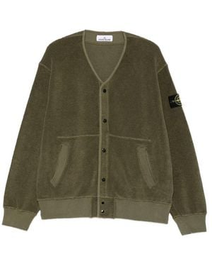 Stone Island Patch Pocket Cardigan - Green