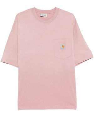 Carhartt Hudston Pocket T-Shirt - Pink