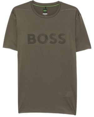 BOSS Logo-Print T-Shirt - Green