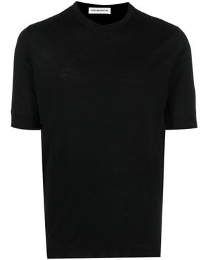 GOES BOTANICAL Merino Wool Crew-Neck T-Shirt - Black