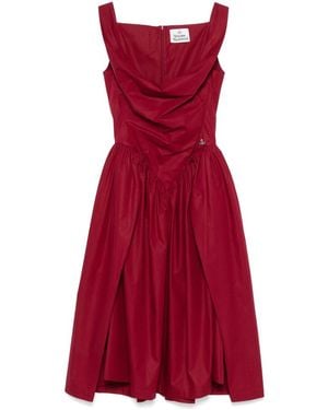 Vivienne Westwood Cotton Midi Dress - Red
