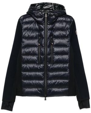 Moncler Quilted Hooded Jacket - Blue
