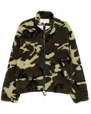 R H U D E © Camouflage-Print Logo-Embroidered Jacket - Black