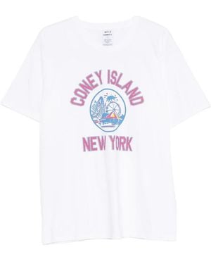 WILD DONKEY Graphic-Print T-Shirt - White