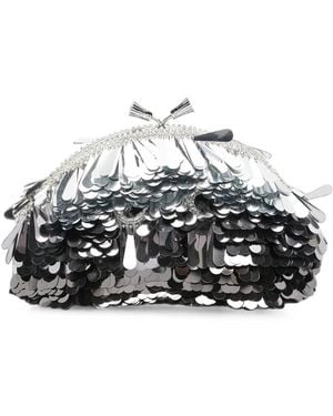 Anya Hindmarch Sequin-Embellished Tassel Clutch Bag - Multicolor