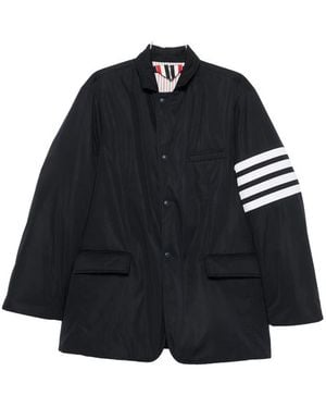 Thom Browne Flap-Pocket Stripe Jacket - Black