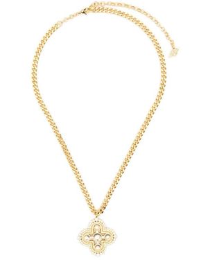 Blumarine Pendant-Detail Necklace - Metallic
