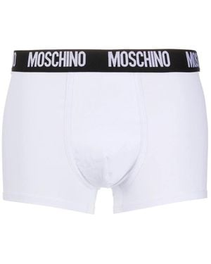Moschino Logo Boxers (Set Of Two) - White
