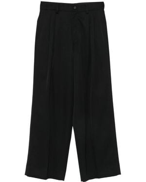 Ssstein Wide-Leg Pants Wool - Black