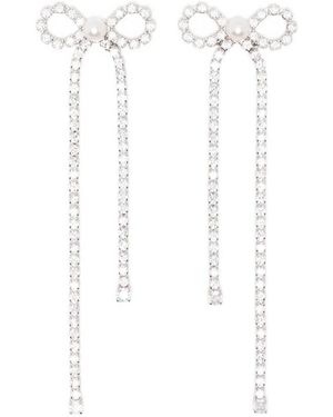 Self-Portrait Earrings - White