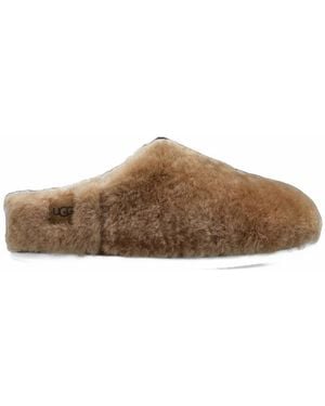 UGG Elea Fluffed Slip-Ons - Brown