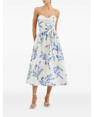 Rebecca Vallance Sleeveless Bustier Dress - Blue