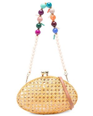 Serpui Elise Om Clutch Bag - Metallic