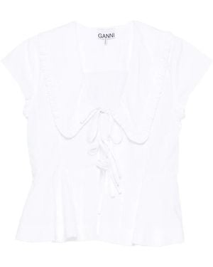 Ganni Tops - White