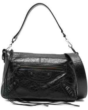 Balenciaga Lambskin Shoulder Bag - Black