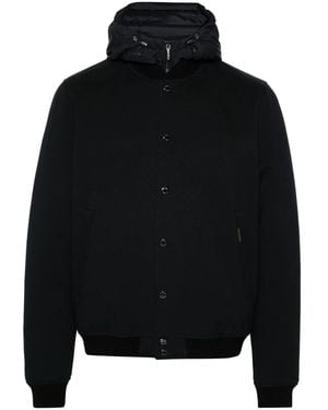 Moorer Padded Hooded Jacket - Black