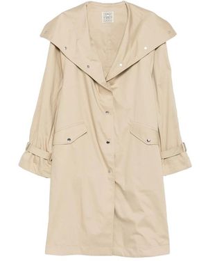 TOTEME Snap-Buttoned Oversized Trench Coat - Natural