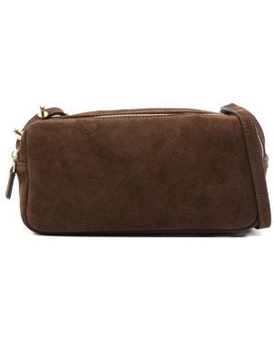 Elleme Trousse Suede Cross Body Bag - Brown