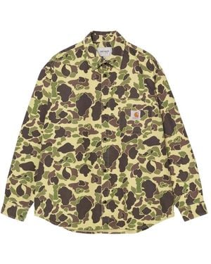 Carhartt Duck Camouflage-Print Shirt - Green