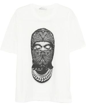 ih nom uh nit Pasiley Mask T-Shirt - White