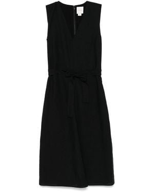 Calvin Klein Belted Midi Dress - Black