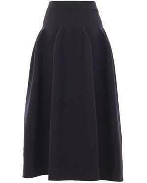CFCL Ribbed Flared Skirt - Blue