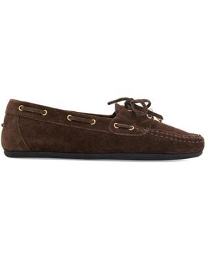 Ferragamo Lace Up Loafers - Brown