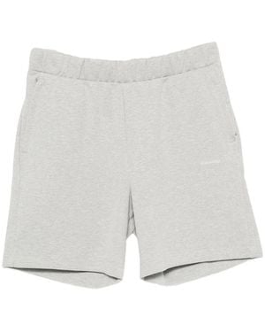 Calvin Klein Logo-Embroidered Elasticated Shorts - Gray