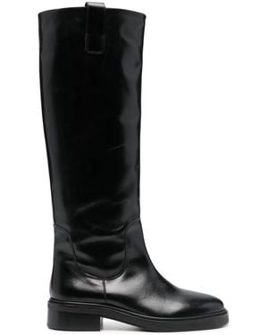 Aeyde Taito Block Heel Boots - Black