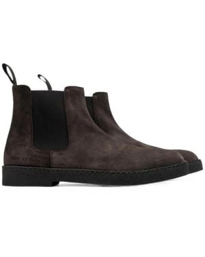 Common Projects Suede Chelsea Boots - Black