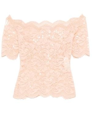 Rabanne Lace Embellished Top - Pink