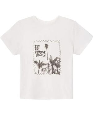 RE/DONE La Vision Graphic-Print T-Shirt - White