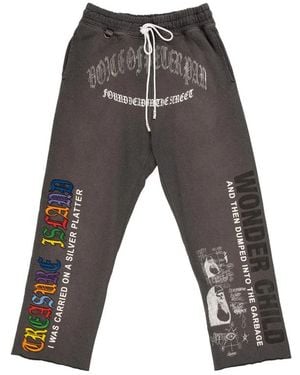 Paly Hollywood Bobby Driscoll Graphic-Print Track Trousers - Grey