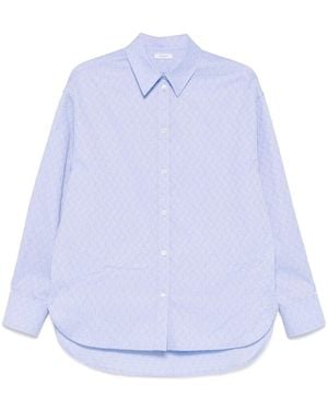 Ferragamo Monogram Shirt - Blue