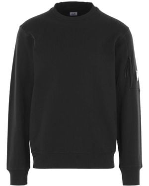 C.P. Company C. P. Company Pocket-Detail Crew-Neck Sweatshirt - Black