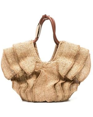 Zimmermann Neutrals Tote Bags - Metallic