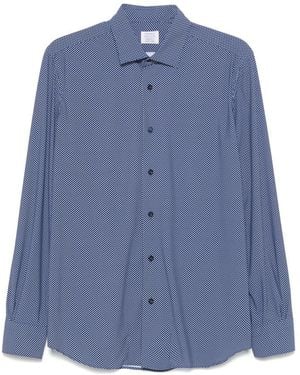 Mazzarelli Printed Shirt - Blue