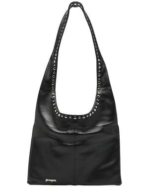 GIMAGUAS Blanca Studded Shoulder Bag - Black