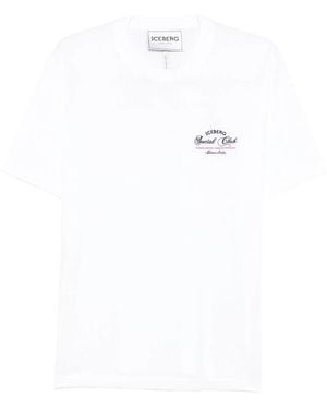Iceberg Logo Graphic T-Shirt - White