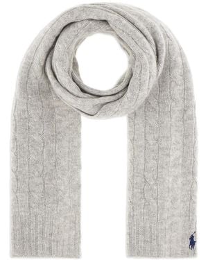 Ralph Lauren Cable-Knit Scarf - Grey